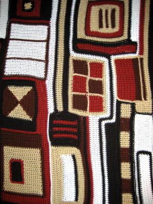 "Earth and City" afghan