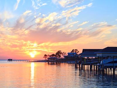 Gulf Breeze Boat House Sunset Gulf Breeze Boat House Sunset