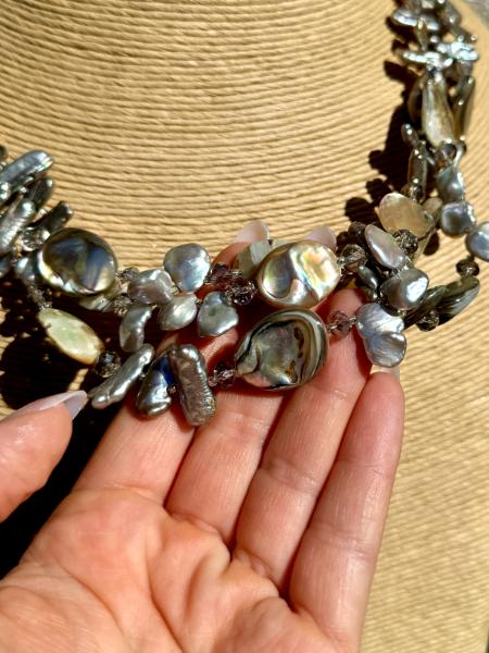 Abalone and Pearl Necklace