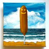 CORN DOG AT THE BEACH