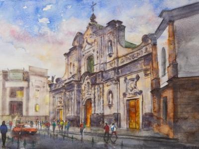 La Compañia de Jesús church, 35cm x 50cm, 2015 La Compañia de Jesús church, 35cm x 50cm, 2015
