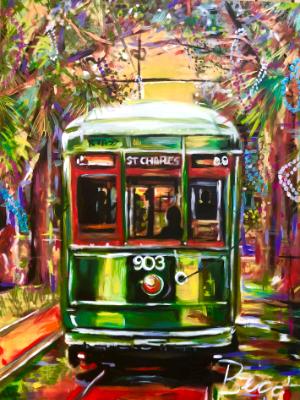 Street car after Mardi gras