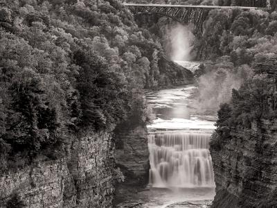 Letchworth Middle Falls Black and White Letchworth Middle Falls Black and White