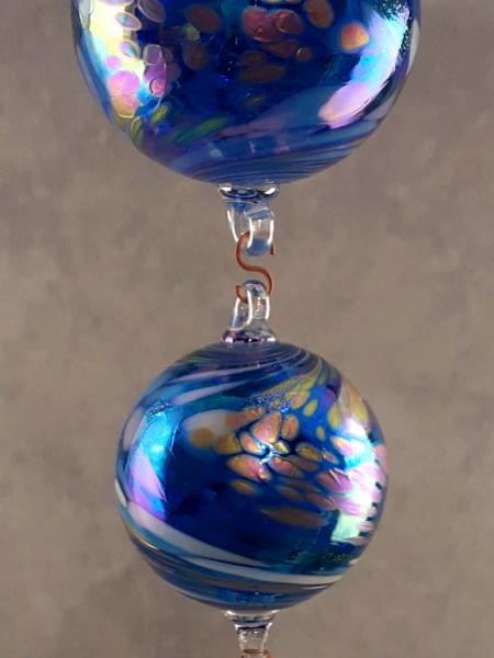 #11102501 Four Hanging Ball sculpture LG-6.25'' MED-5.18'' SM-4.25'' XSM-3.5'' 29'' Long $200.00