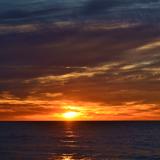 January sunset. Gulf of Mexico
