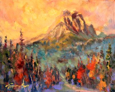 Mount Temple sunrising, Baff, Canada