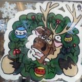  Funny reindeer wreath