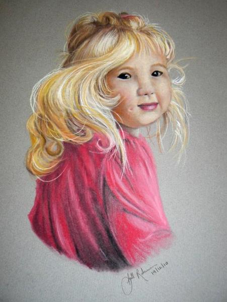 Girl in Pink 12"x14"
