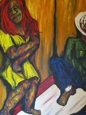 His Fears Realized, He Collapse in Defeat as She is Torn Apart by the Guilt and Anger of Being Caught. His Fears Realized, He Collapse in Defeat as She is Torn Apart by the Guilt and Anger of Being Caught.