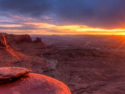 Canyonlands Grand Viewpoint Sunset Canyonlands Grand Viewpoint Sunset