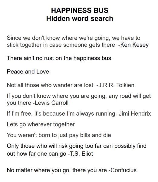 The Happiness Bus (2020) SOLD