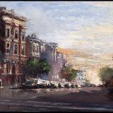 "Union Street Sundown" ~ (sold)