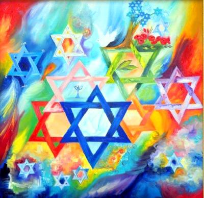 Dancing stars of David