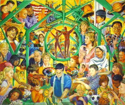 Pine Ridge Mural Commission, Mural #3 Pine Ridge Mural Commission, Mural #3