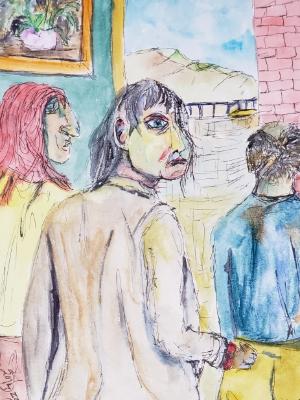 Looking back at a problematic past, as they walk towards an uncertain future. Looking back at a problematic past, as they walk towards an uncertain future.