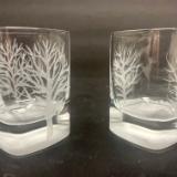 WINTER TREES Cordial Shot Glasses