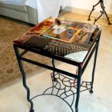 ABSTRACT FISHNET SHELF TABLE