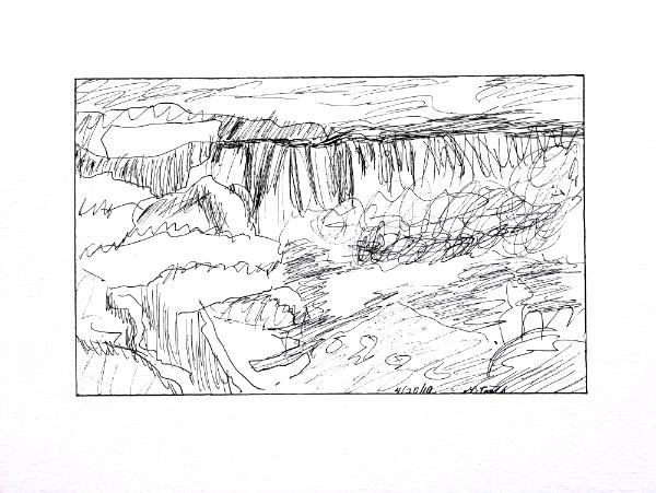 Niagara Falls in Winter Study No 1