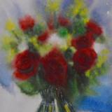 Spring roses, 38cm x 28cm, 2021