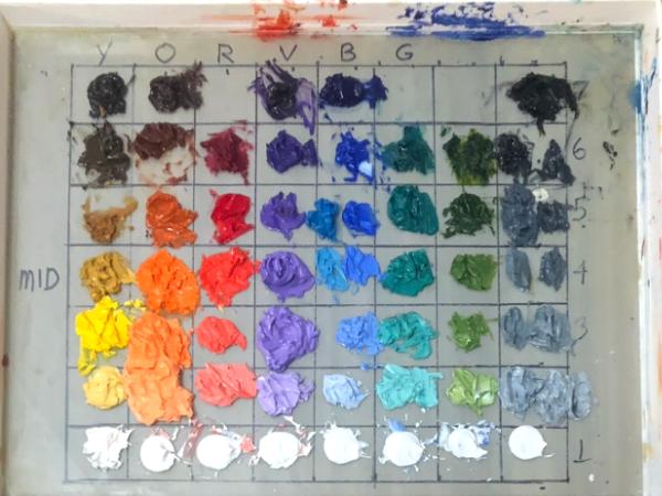 My studio palette