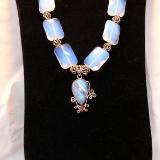 Opalite and Rainbow Moonstone Necklace