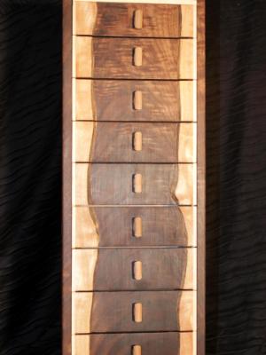 Claro Walnut & Maple Curio Cabinet Claro Walnut & Maple Curio Cabinet