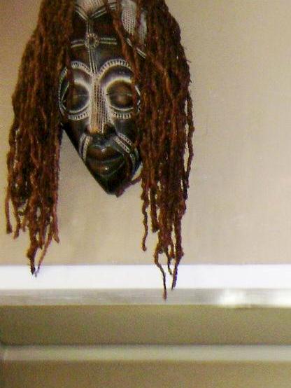 African Mask in Norma Brinker's private collection