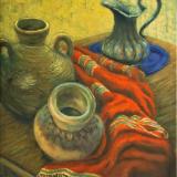 Still-life with Mexican Crockery