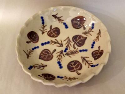 Aspen Leaves and Flowers Plate (medium)