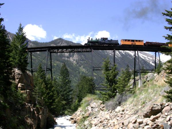 Locomotive #12 on the High Bridge