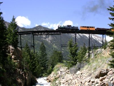 Locomotive #12 on the High Bridge