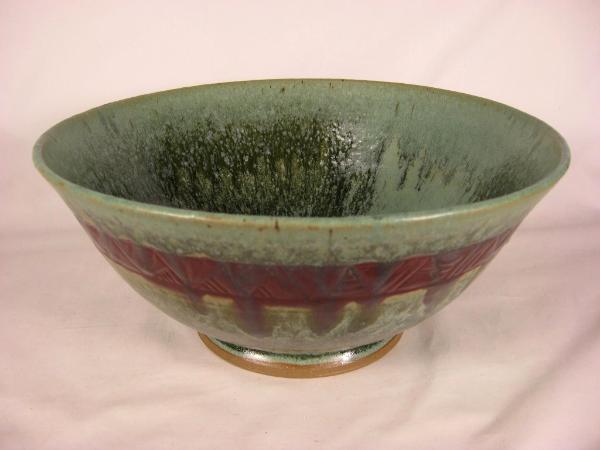 119020.B Large Bowl with Carved Band