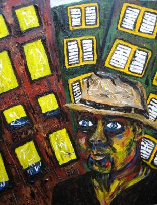 Treading Dark Streets, That Defy the Gray of Morning, He Tries to Make Sense of a World Off-Kilter. Treading Dark Streets, That Defy the Gray of Morning, He Tries to Make Sense of a World Off-Kilter.