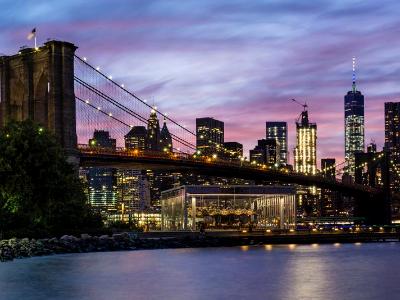 Fulton Ferry Park Twilight Panorama (Click for full width) Fulton Ferry Park Twilight Panorama (Click for full width)