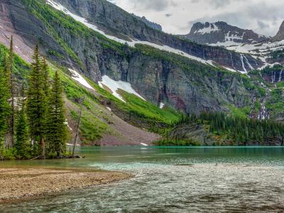 Grinnell Lake in Spring Grinnell Lake in Spring