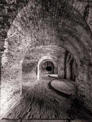 Fort Pickens Arches Black and White Fort Pickens Arches Black and White