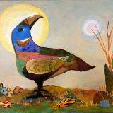 A Bird, the Sun and the Moon. 20"x16"