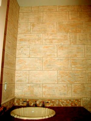 Stone block finish Stone block finish