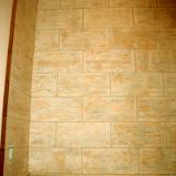 Stone block finish