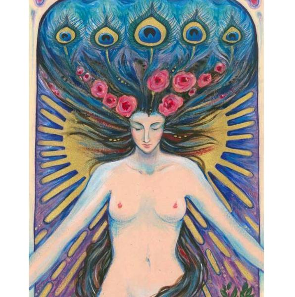 Goddess original mixed media painting