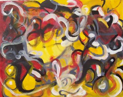 Red and Yellow Tangle Red and Yellow Tangle