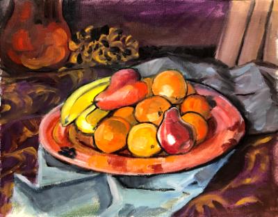 Still Life with Fruit Plate