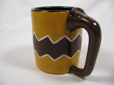 110416.B Mug with Zig Zag Design 110416.B Mug with Zig Zag Design