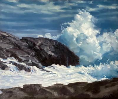 Crashing Surf 20x24" oil Crashing Surf 20x24" oil