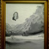 Portrait of Nika Marosova over the clouds