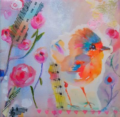 Lil' Robin - mixed media Lil' Robin - mixed media
