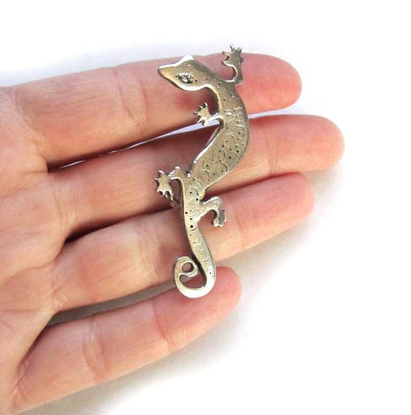 Lizard Gecko brooch pin badge lizard jewelry gift SALE