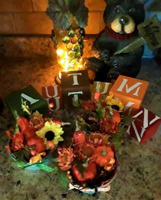 Happy Autumn Blocks and Lighted Pumpkin Tins Happy Autumn Blocks and Lighted Pumpkin Tins
