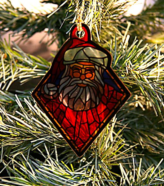 Classic Santa christmas ornament