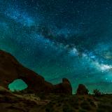 Airglow and Milky Way over North Window